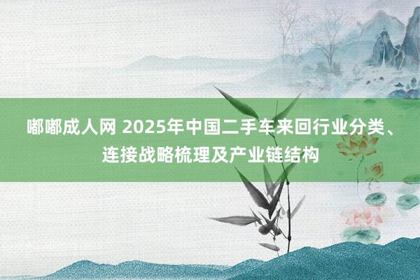 嘟嘟成人网 2025年中国二手车来回行业分类、连接战略梳理及产业链结构